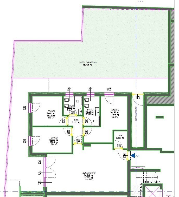 Meano elegante 3 stanze  In costruzione con giardino di 140 mq
